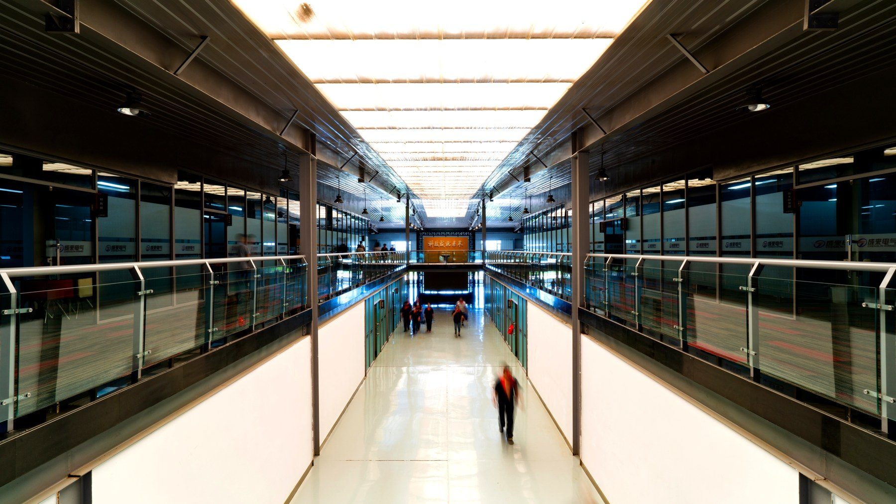 Factory building interior